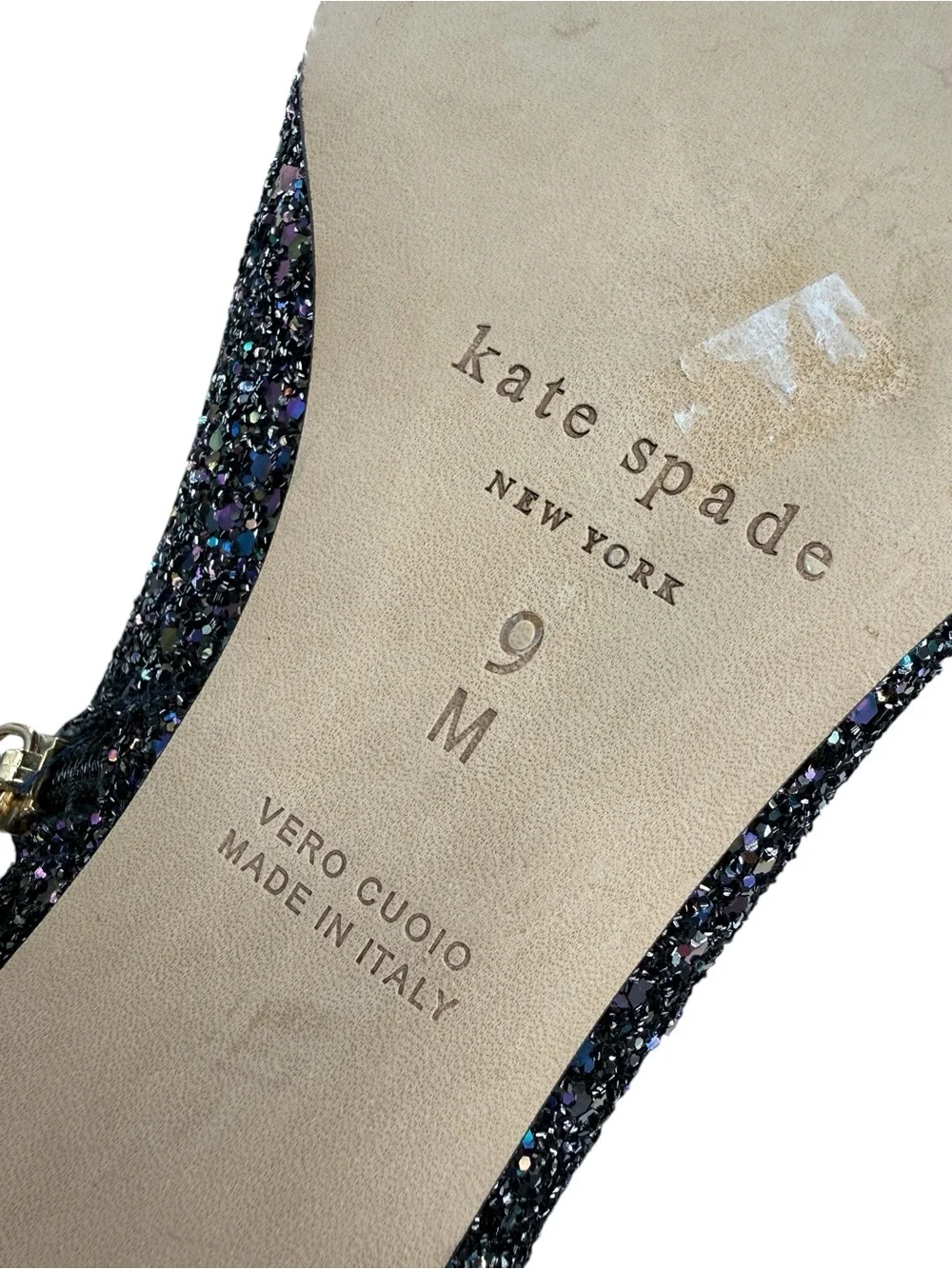 NWOB Kate Spade NY Olly Too Pointy Toe Kitten Heel Bootie Size 9M Sparkly